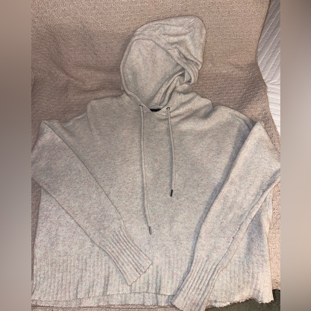 Women’s American Eagle Cream Hooded Sweater